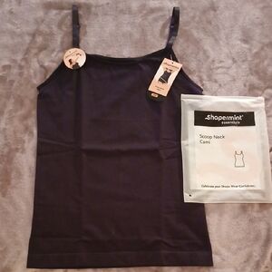 Shapermint Essentials Black Scoop Neck Cami